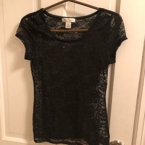 “White and black” black top!
